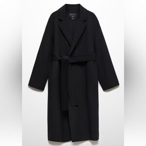 MANGO NWT Wool Handmade Belt Coat